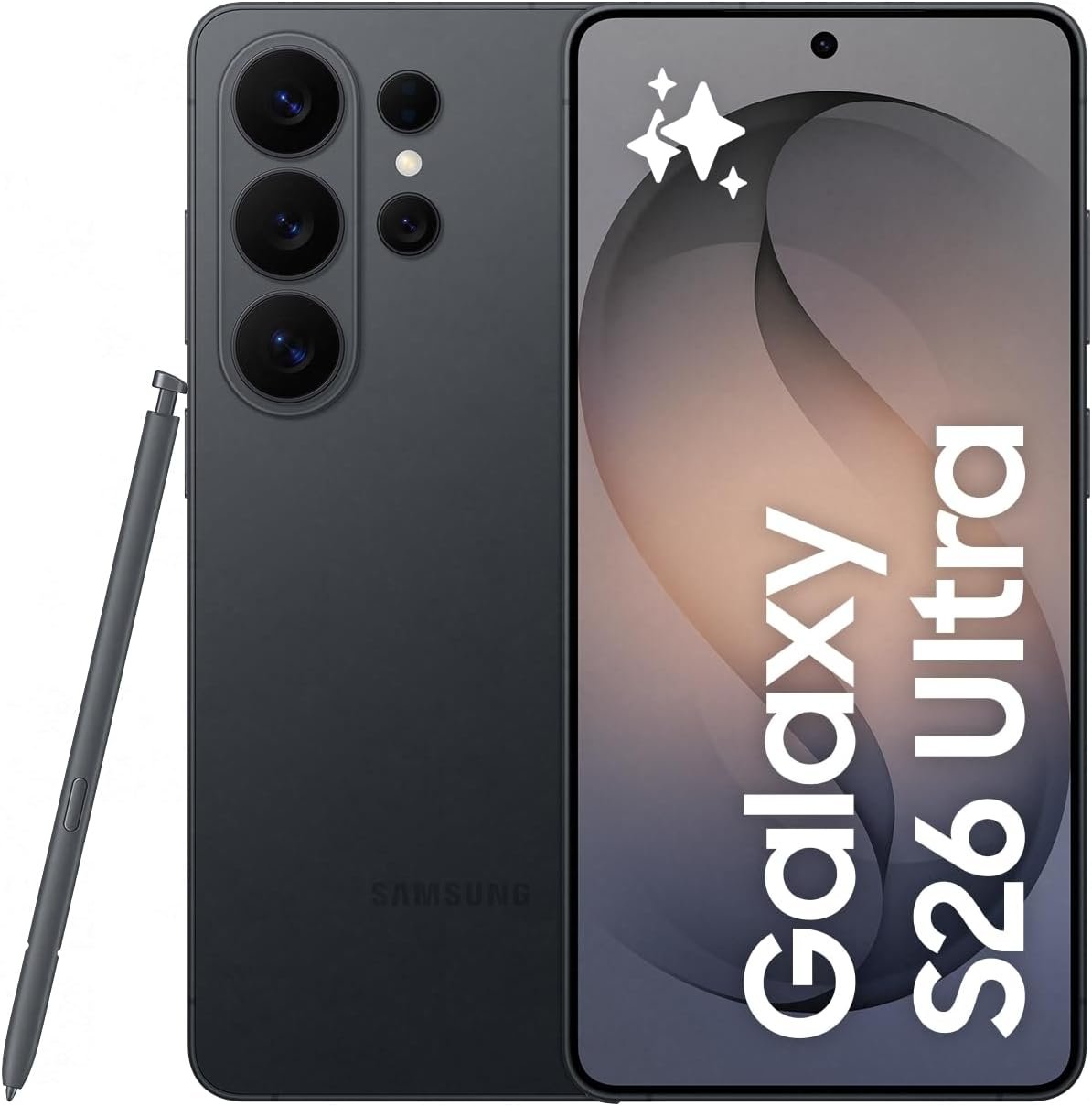 Samsung Galaxy S26 Ultra 5G - Black, 512GB (Canadian Version, Unlocked) - 6.9" Privacy Display, Snapdragon 8 Elite Gen5, 200MP, Photo Assist with Galaxy AI, Built-in S Pen, 60W Fast Charging